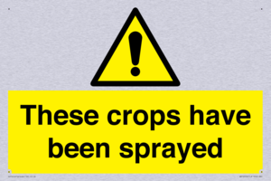 These crops have been sprayed